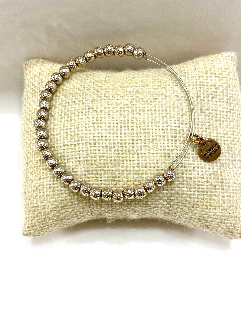 Alex and Ani Gold Beaded Expandable Bracelet